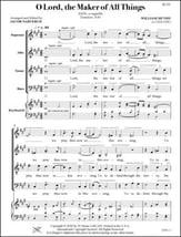O Lord, the Maker of All Things SATB choral sheet music cover